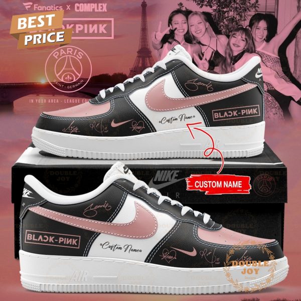 Paris Saint-Germain x BLACKPINK Custom Name Limited Edition 2025 Air Force 1 Sneakers