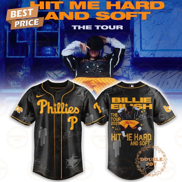Philadelphia Phillies x Billie Eilish Hit Me Hard and Soft Special Edition V2 Baseball Jersey