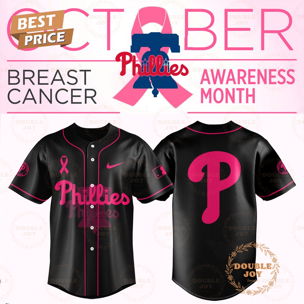 Philadelphia Phillies x Breast Cancer Awareness Month Baseball Jersey Philadelphia Phillies x Breast Cancer Awareness Month Baseball Jersey