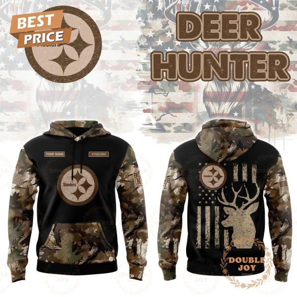 Pittsburgh Steelers x Deer Hunter Custom Name Special Edition Hoodie