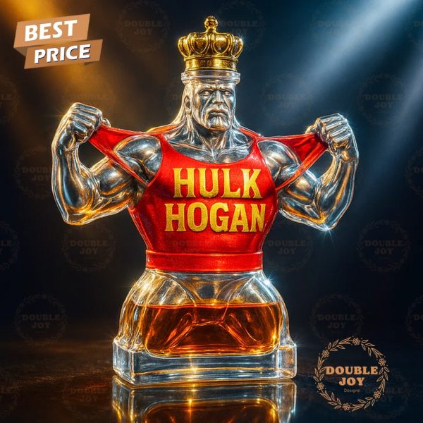 Rip Hulk Hogan Memorial Whiskey Bottle