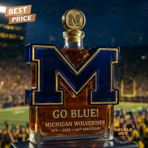Michigan Wolverines Go Blue 146th Anniversary 1879-2025 Limited Edition Whiskey Bottle