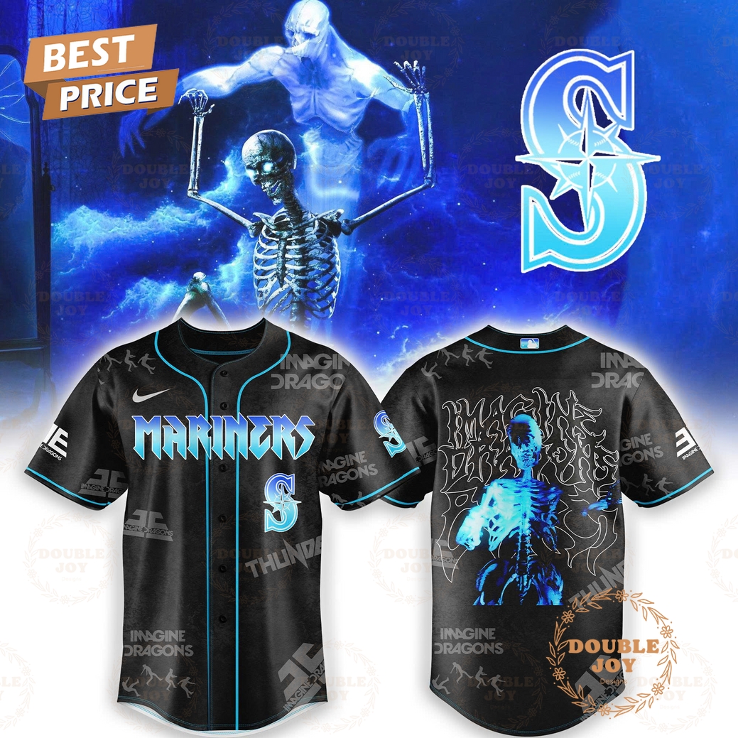 Seattle Mariners x Imagine Dragons Bones Skelly 2025 Baseball Jersey Seattle Mariners x Imagine Dragons Bones Skelly 2025 Baseball Jersey