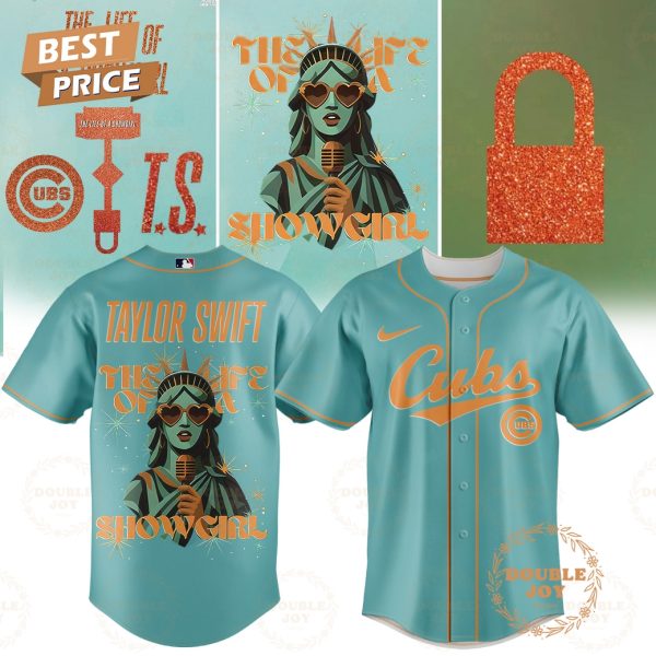 Taylor swift x Chicago Cubs The Life Of A Showgirl Special Edition Baseball Jersey