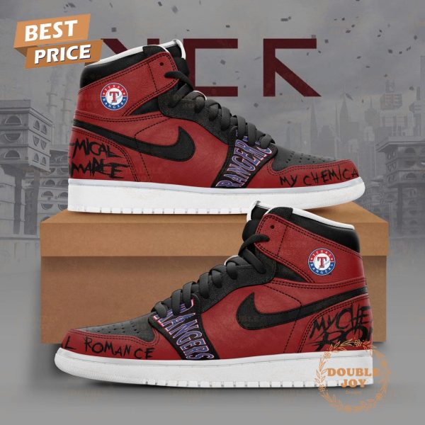 Texas Rangers x My Chemical Romance Long Live The Black Parade Tour Air Jordan 1 Hightop Shoes