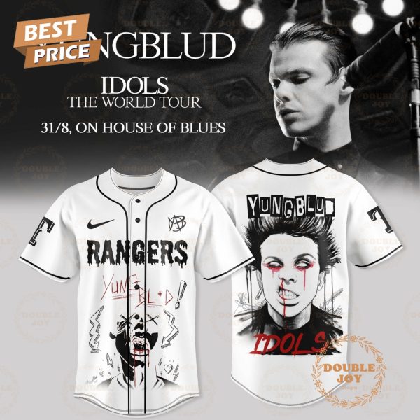 Texas Rangers x YUNGBLUD IDOLS THE WORLD TOUR Special Edition Baseball Jersey