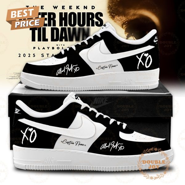 The Weeknd Tour 2025 After Hours Till Dawn Custom Name Air Force 1 Sneakers