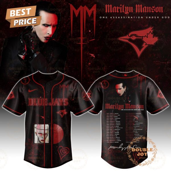 Toronto Blue Jays x Marilyn Manson Tour 2025 One Assassination Under God Baseball Jersey