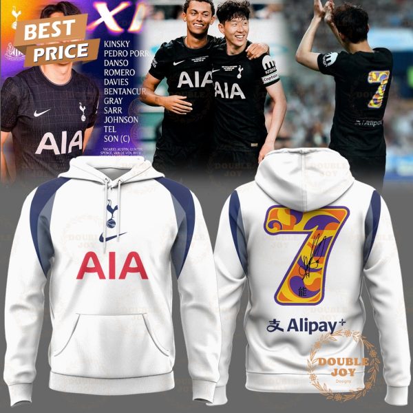 Tottenham Hotspur x Son Heung-min Special Edition White Hoodie