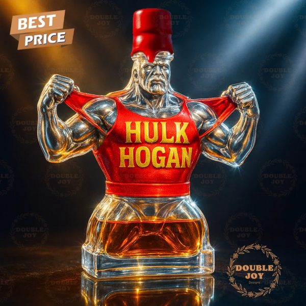 Rip Hulk Hogan Memorial Whiskey Bottle