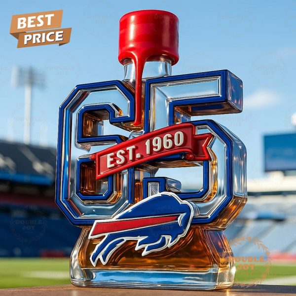 Buffalo Bills 65th Anniversary 1960-2025 Limited Edition Whiskey Bottle