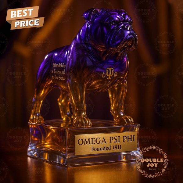 Omega Psi Phi Founded 1911 Limited Edition Whiskey Bottle