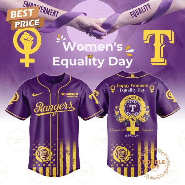 Texas Rangers x Women’s Equality Day 2025 Special Edition Baseball Jersey