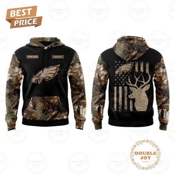 Philadelphia Eagles x Deer Hunter Custom Name Special Edition Hoodie