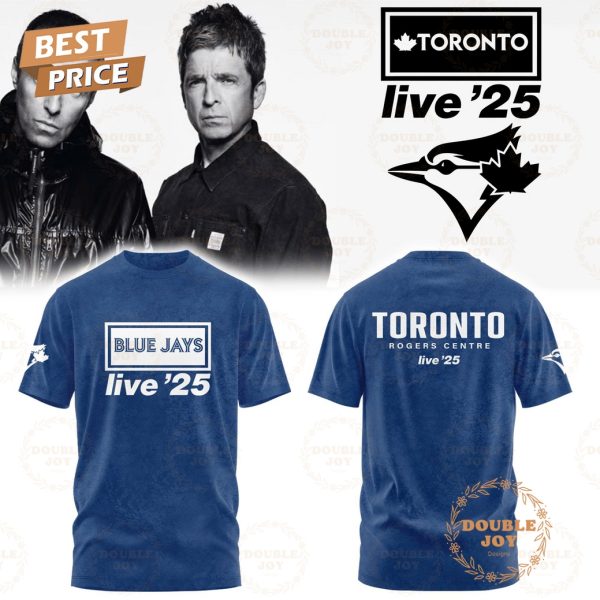 Oasis Rock Band Live 25′ x Toronto Blue Jays Special Edition Blue Hoodie