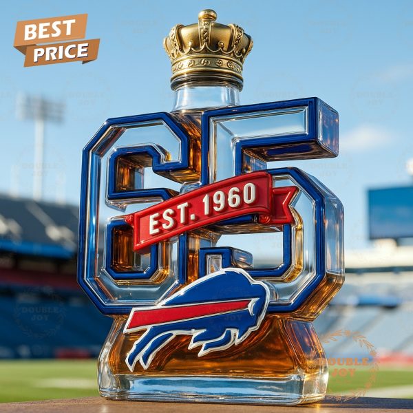 Buffalo Bills 65th Anniversary 1960-2025 Limited Edition Whiskey Bottle