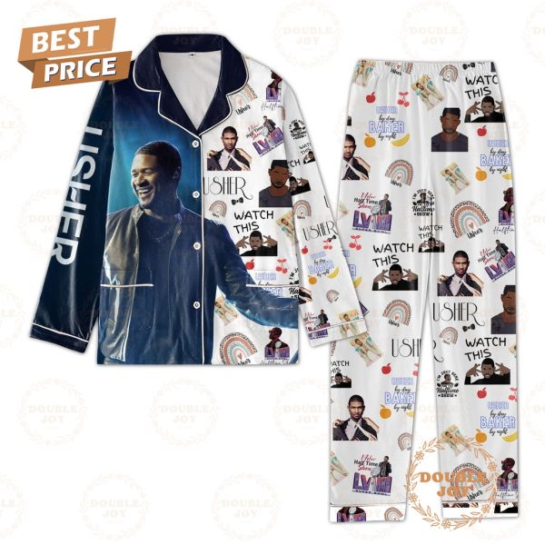 Usher Raymond IV Button Down Pajamas