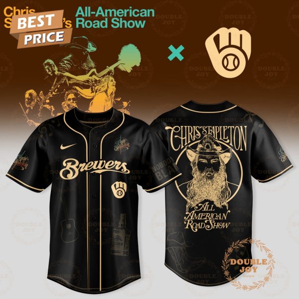 Milwaukee Brewers x Chris Stapleton Show 2025 All American Road Baseball Jersey