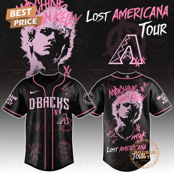 Arizona Diamondbacks x MGK Tour 2025 The Lost Americana Baseball Jersey