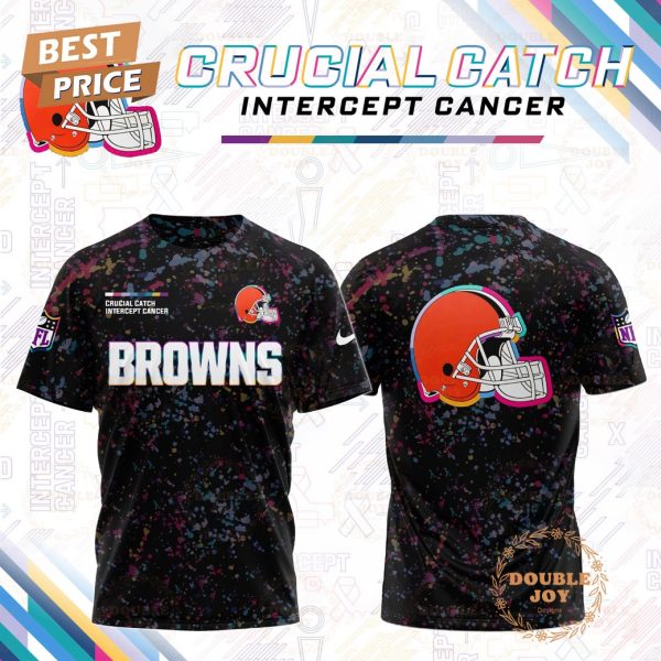 NFL Cleveland Browns x Crucial Catch Intercept Cancer T-Shirt, Hoodie