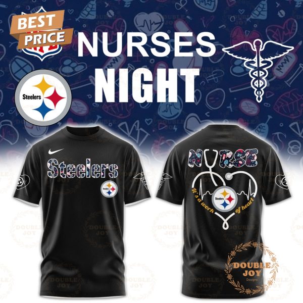 Pittsburgh Steelers x NURSES NIGHT Black Edition Hoodie
