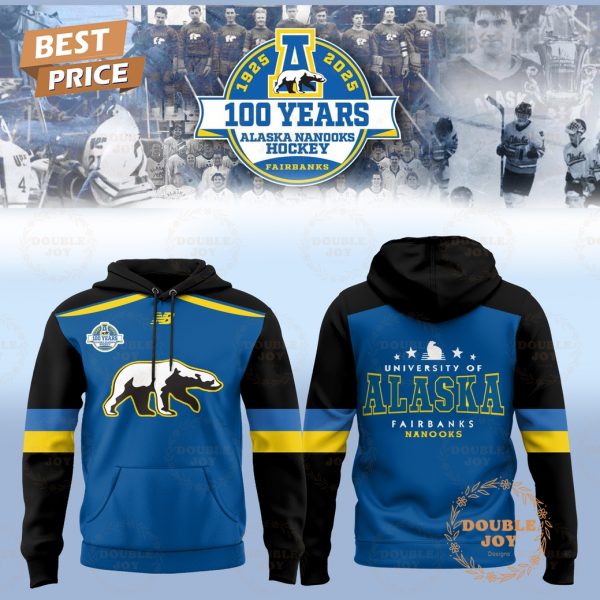 Alaska Nanooks x Hockey 100th Anniversary Nanooks 1925-2025 Ver2 Hoodie