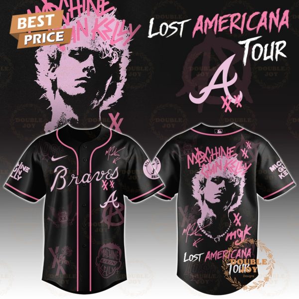 Atlanta Braves x MGK Tour 2025 The Lost Americana Baseball Jersey