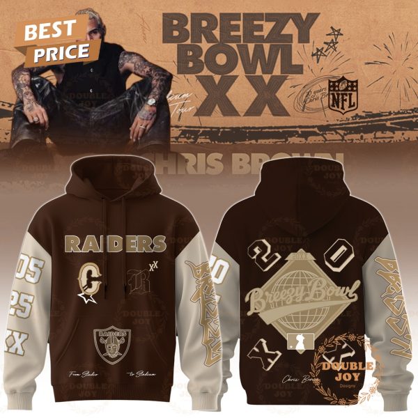 Las Vegas Raiders x Breezy Bowl XX Tour 2025 Hoodie