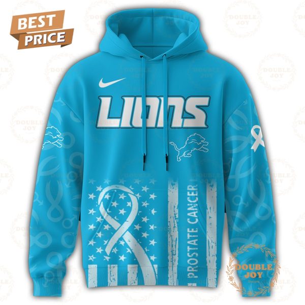 NFL Detroit Lions x Prostate Cancer Awareness Month Blue 2025 Hoodie