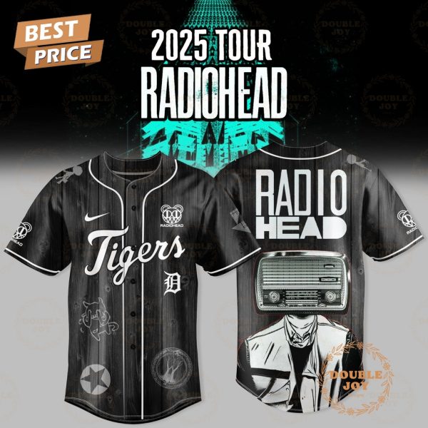 Detroit Tigers 2025 Tour Radiohead Baseball Jersey