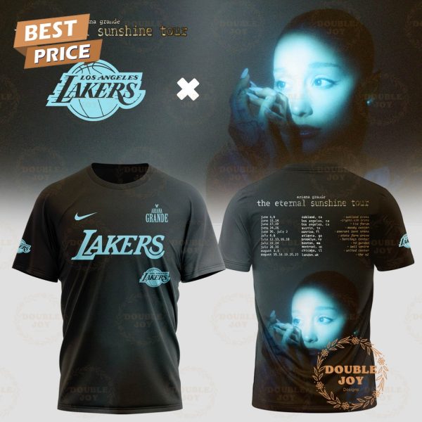 Los Angeles Lakers x Ariana Grande – Tour The Eternal Sunshine Black T-Shirt, Hoodie