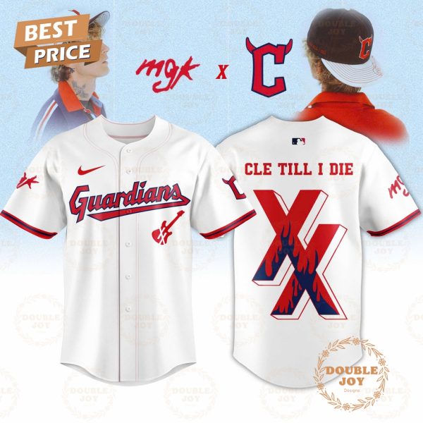 Cleveland Guardians x Mgk 2025 CLE TILL I DIE XX White Baseball Jersey