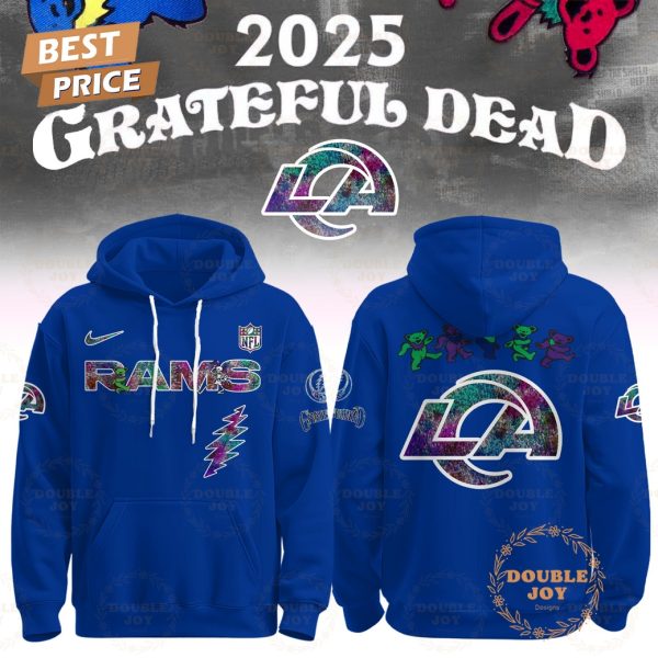 Los Angeles Rams x Grateful Dead Night Blue 2025 Hoodie