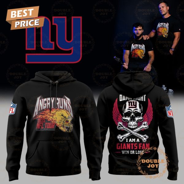 New York Giants x Angry Runs Black Edition 2025 T-Shirt, Hoodie