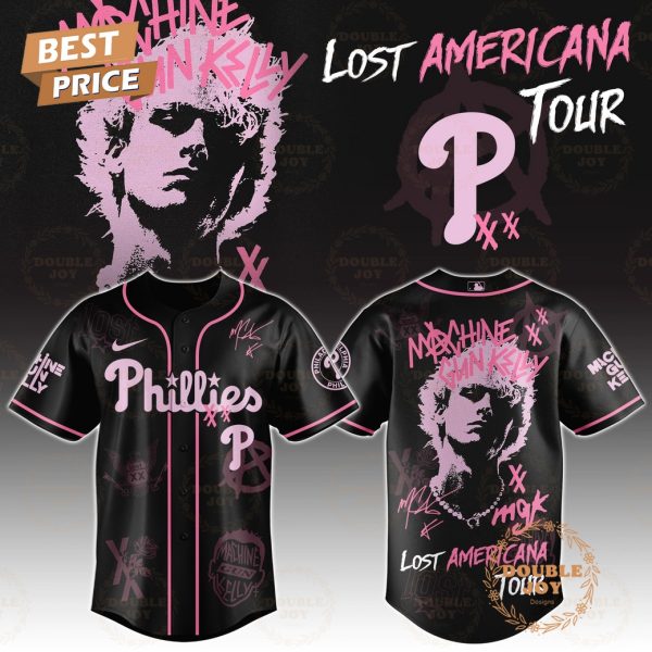 Philadelphia Phillies x MGK Tour 2025 The Lost Americana Baseball Jersey
