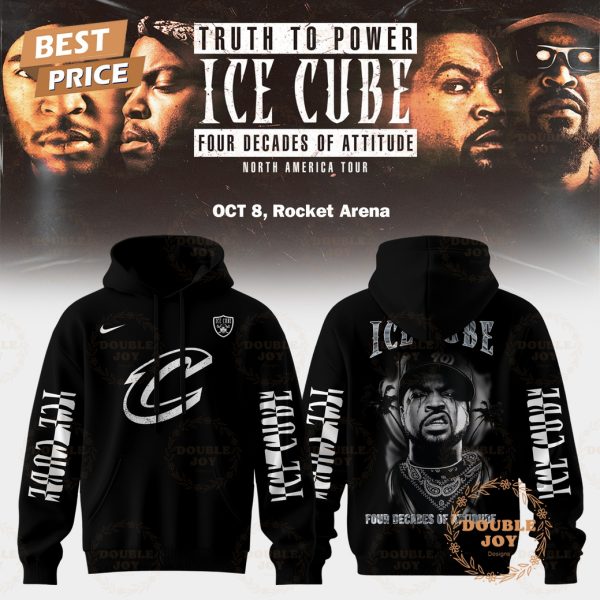Cleveland Cavaliers x ICE CUBE: TRUTH TO POWER Four Decades of Attitude NA TOUR 2025 V2 T-Shirt, Hoodie