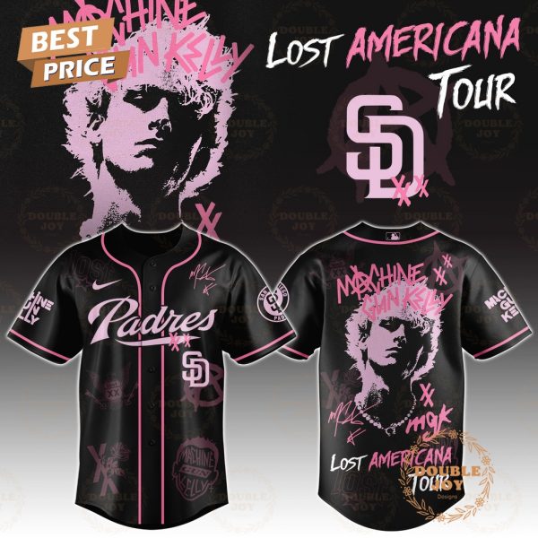 San Diego Padres x MGK Tour 2025 The Lost Americana Baseball Jersey