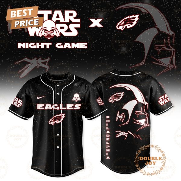 Philadelphia Eagles x Star Wars 2025 Night Game Baseball Jersey