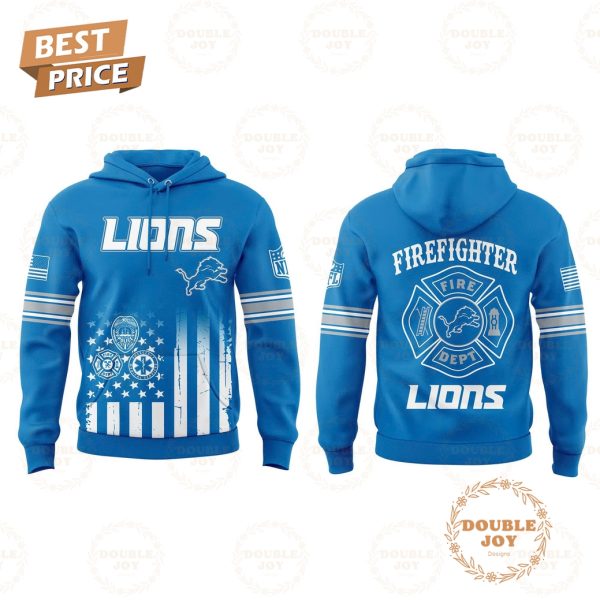 Detroit Lions Firefighter Appreciation Day Hoodie – Blue