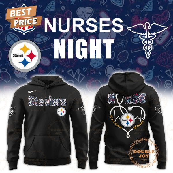 Pittsburgh Steelers x NURSES NIGHT Black Edition Hoodie