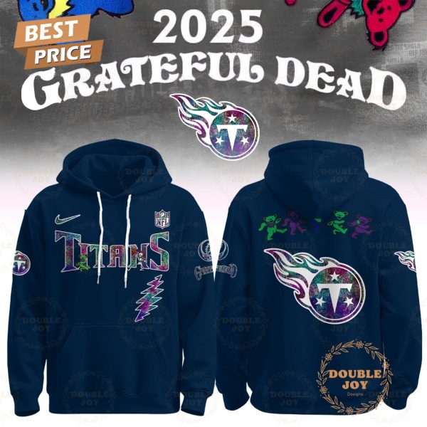 Tennessee Titans x Grateful Dead Night Navy 2025 Hoodie