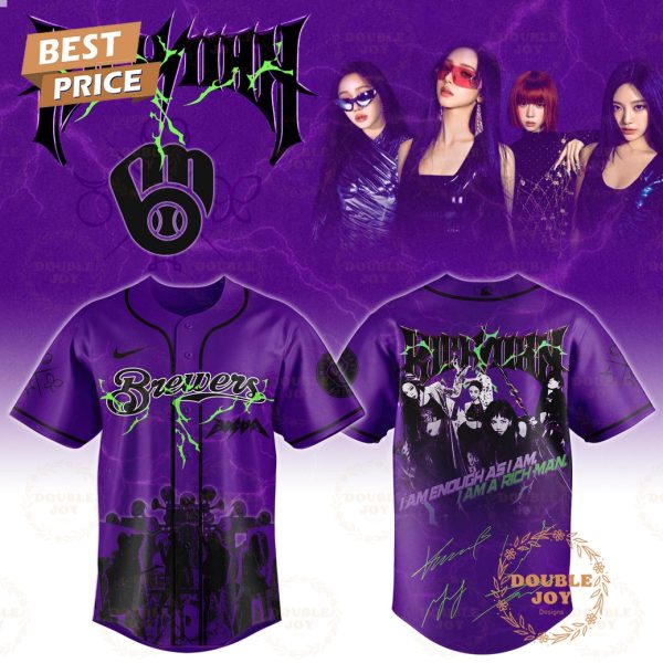 AESPA Richman x All Team M L B Limited Edition Purple Baseball Jersey