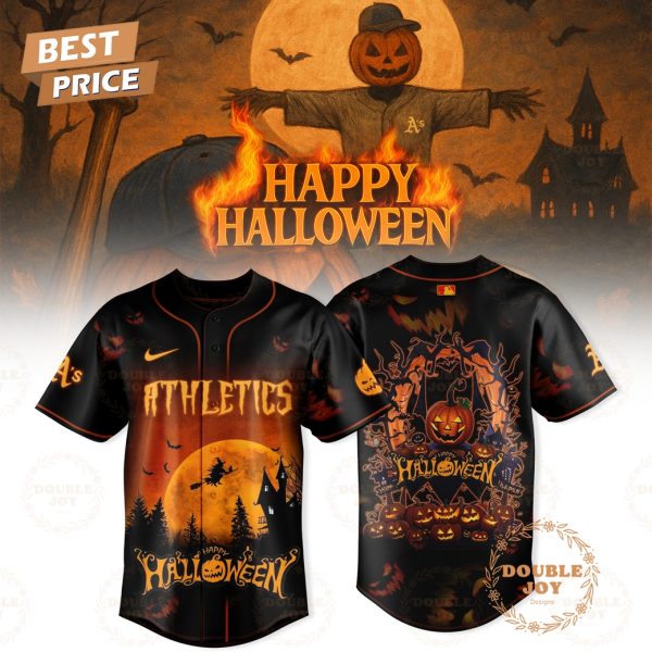 Athletics Happy Halloween 2025 Baseball Jersey