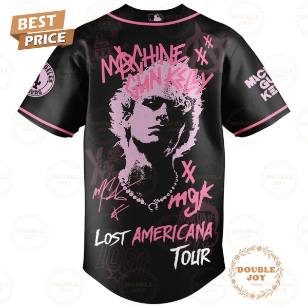 Los Angeles Dodgers x MGK Tour 2025 The Lost Americana Baseball Jersey