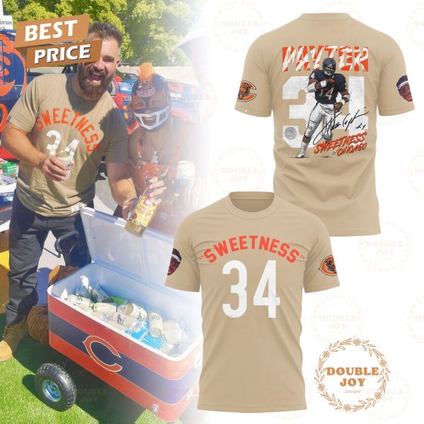 Walter Payton – Sweetness Number 34 Beige Edition Ver2 Hoodie