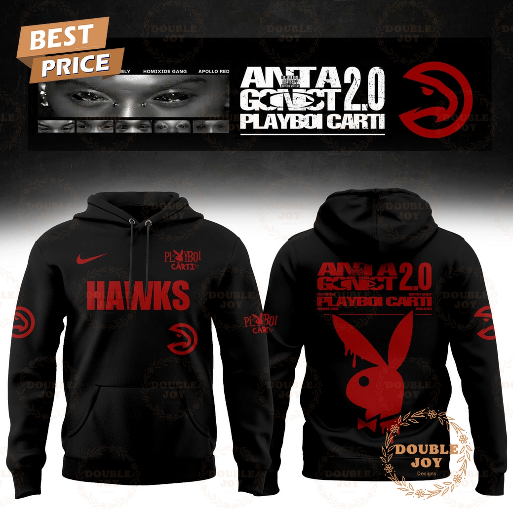 Atlanta Hawks x Playboi Carti Antagonist 2.0 Tour 2025 Hoodie Atlanta Hawks x Playboi Carti Antagonist 2.0 Tour 2025 Hoodie