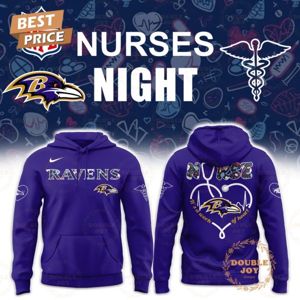 Baltimore Ravens x NURSES NIGHT Purple Edition Hoodie