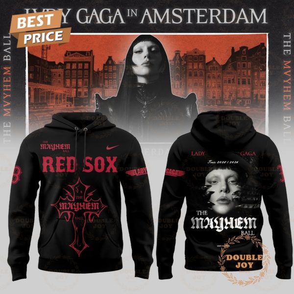 Boston Red Sox x Lady Gaga Tour 2025 2026 The MAYHEM Ball Hoodie