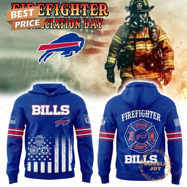 Buffalo Bills Firefighter Appreciation Day Hoodie – Navy