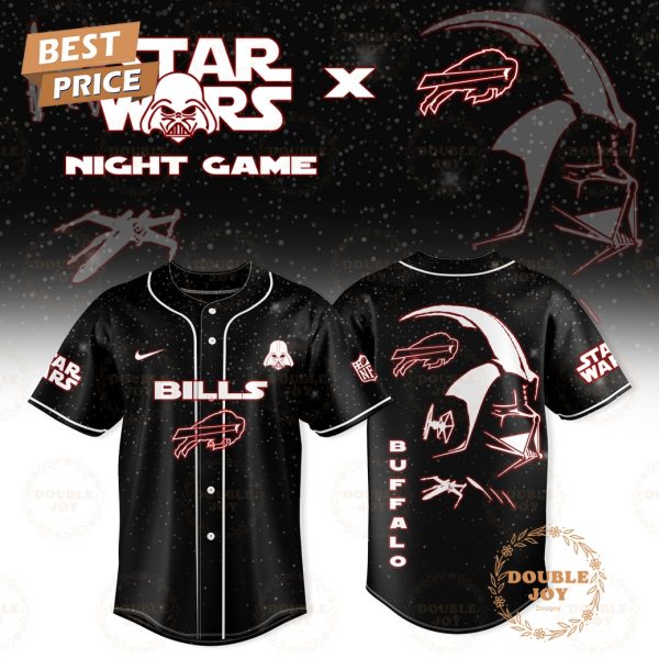 Buffalo Bills x Star Wars 2025 Night Game Baseball Jersey